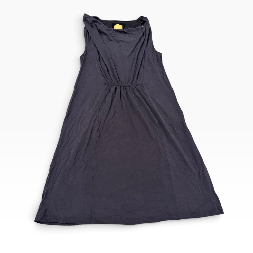 Maeve Anthropologie Gray Cowl Neck Empire Waist Sleeveless Dress Medium